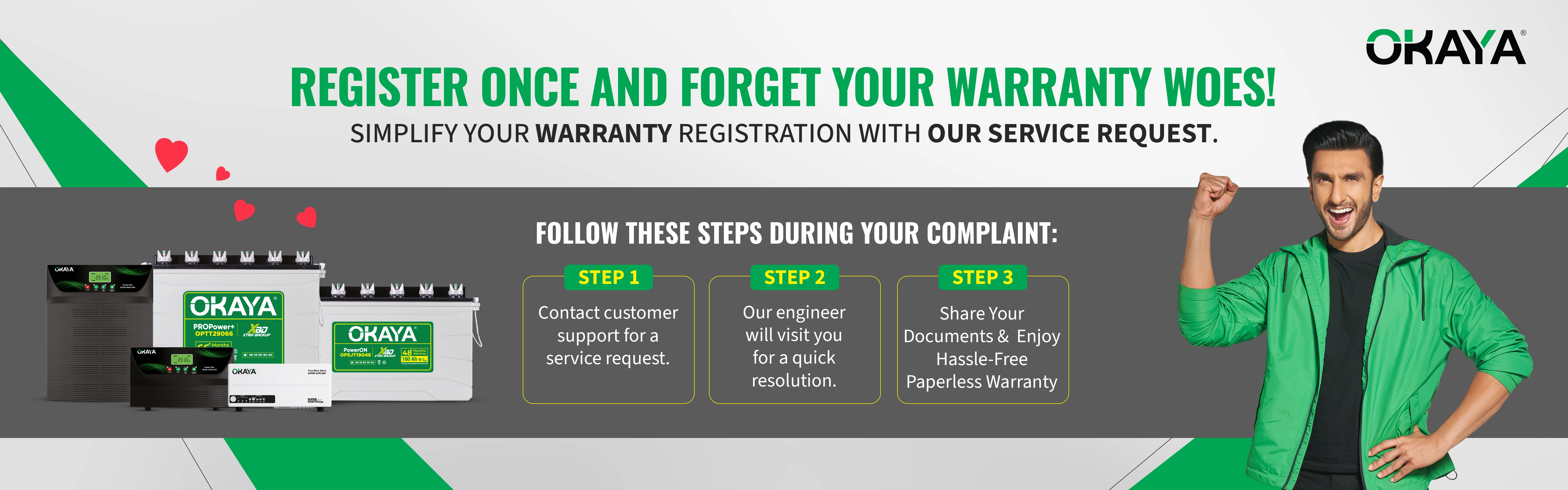 Register Once and Forget your warranty woes