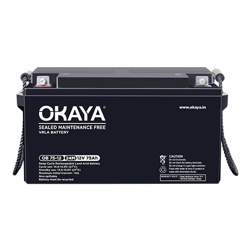 Okaya SMF VRLA OB 75-12