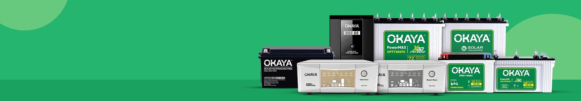 Okaya Power: Product Listing